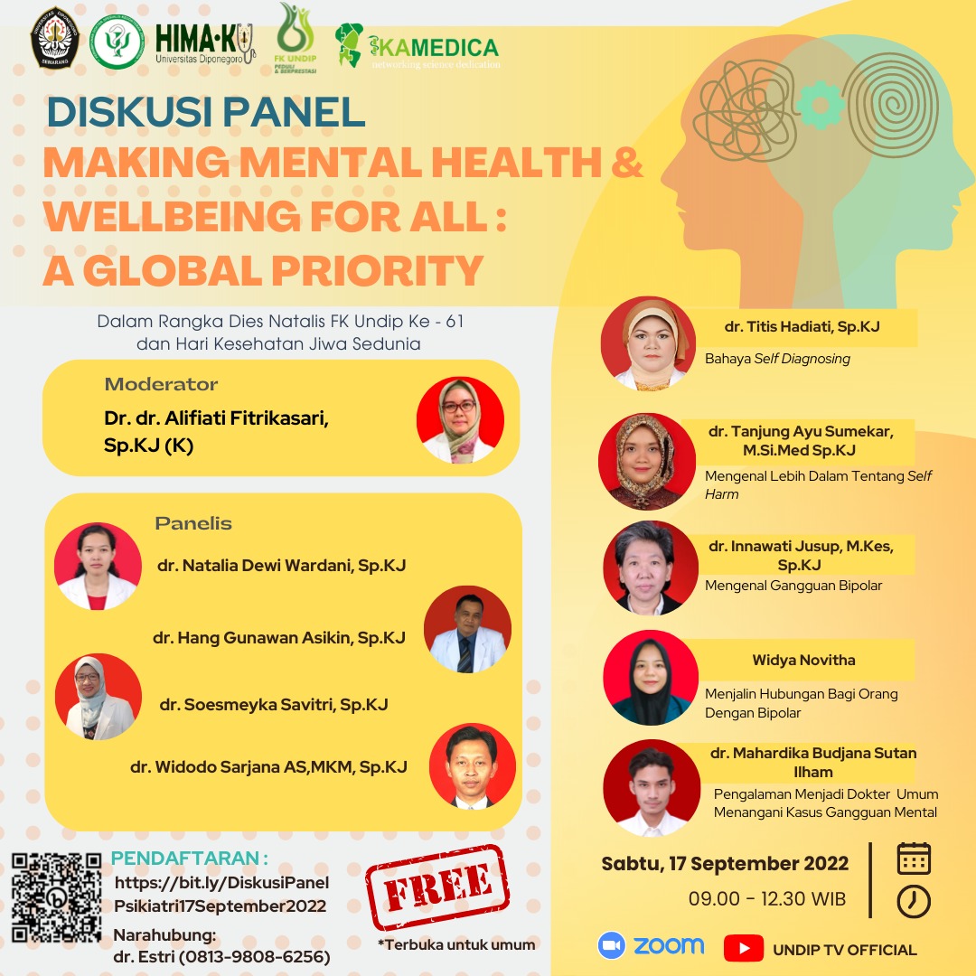 Panel Discussion : “Making Mental Health & Wellbeing For All : A Global Priority”