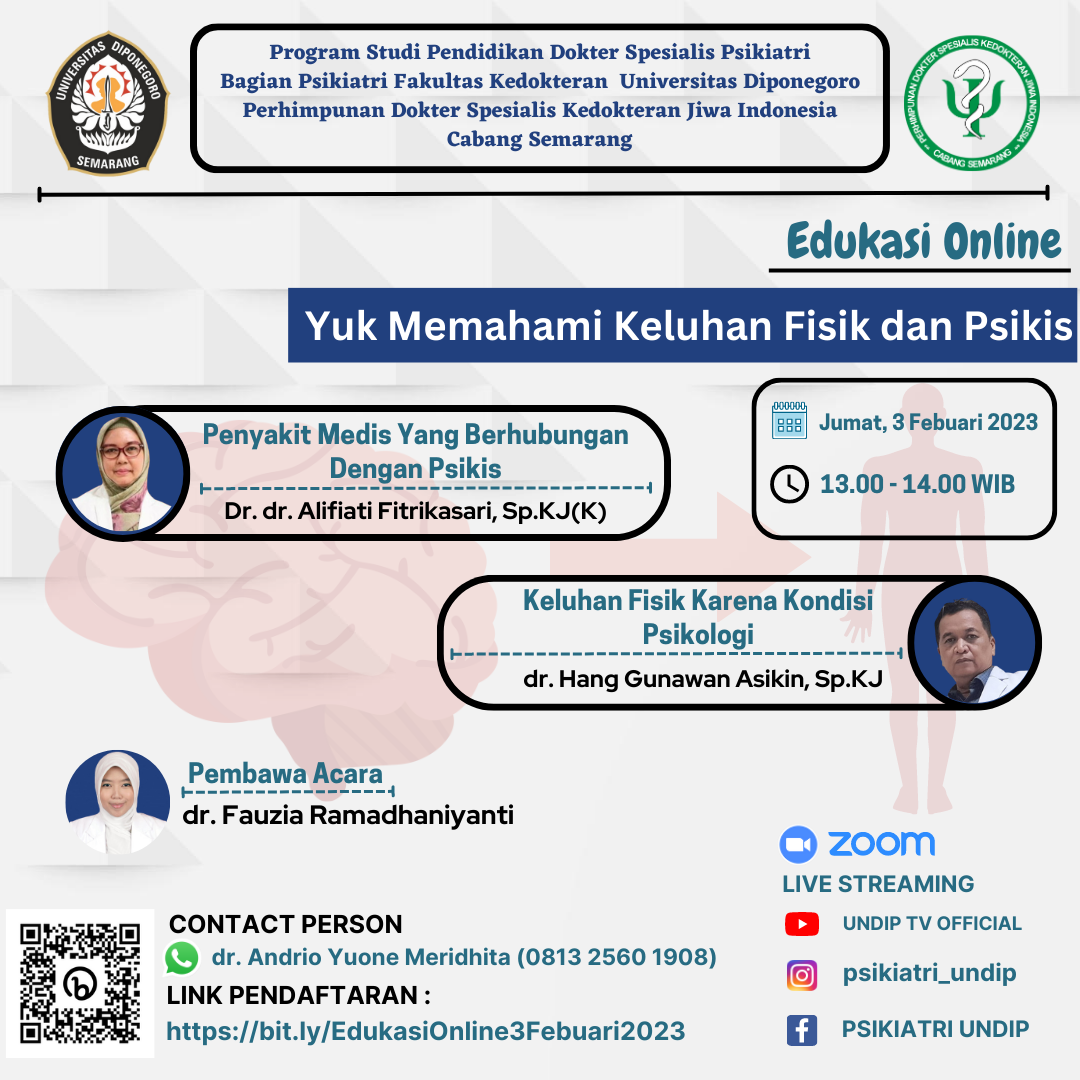 Edukasi Online : Yuk Memahami Keluhan Fisik dan Psikis